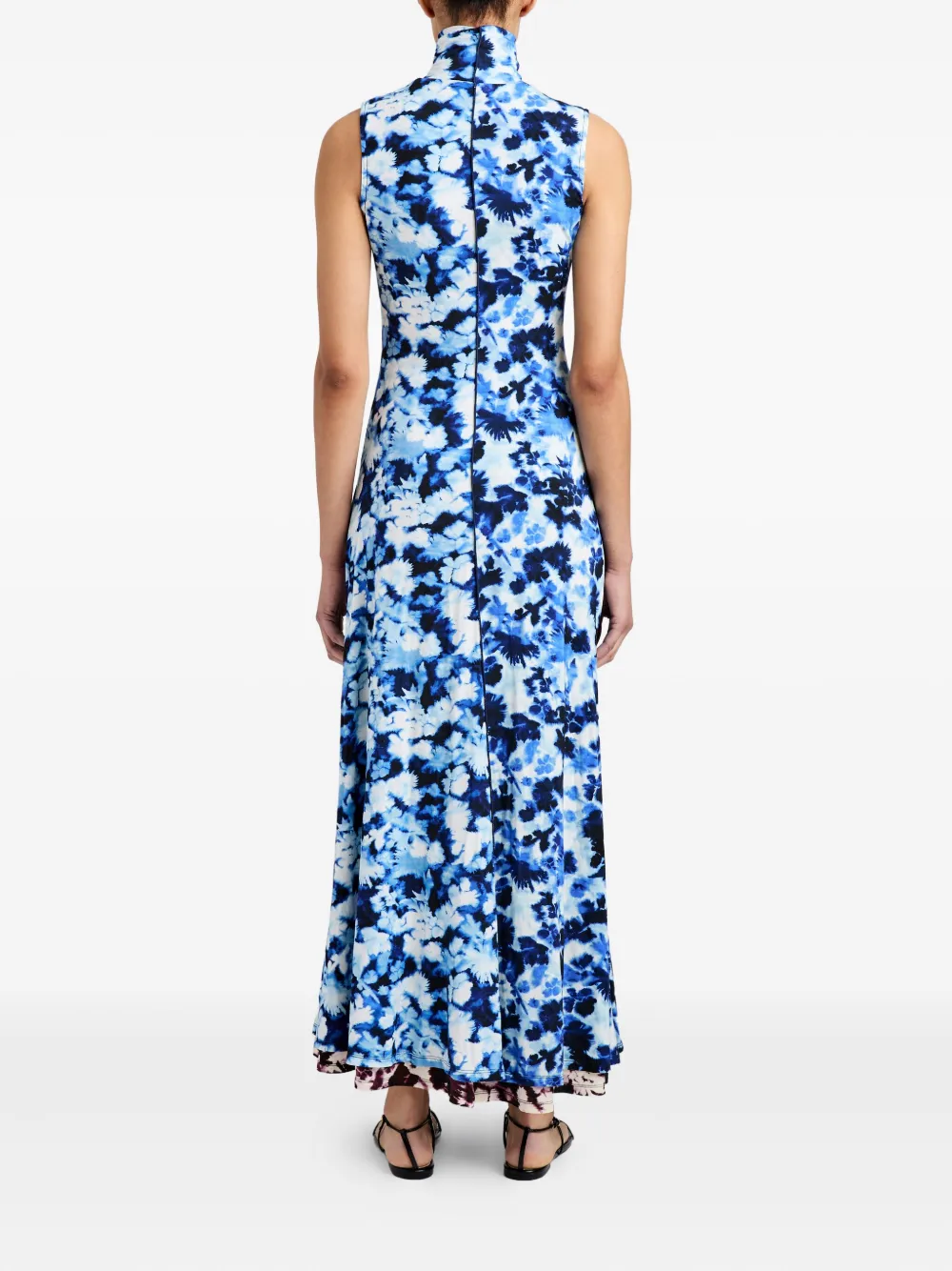 Proenza Schouler White Label Valentina jurk met print Blauw