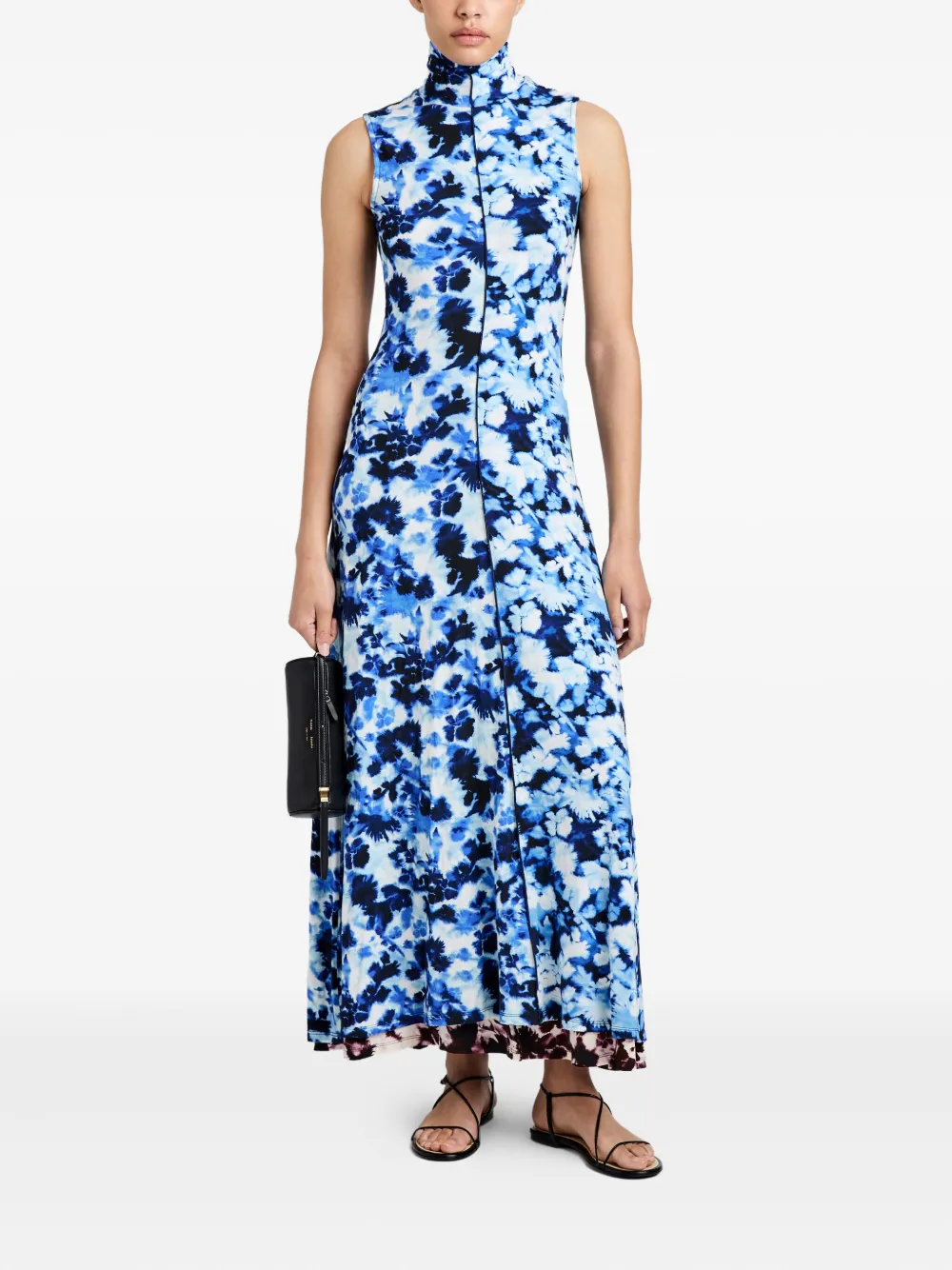 Proenza Schouler White Label Valentina printed dress - Blauw