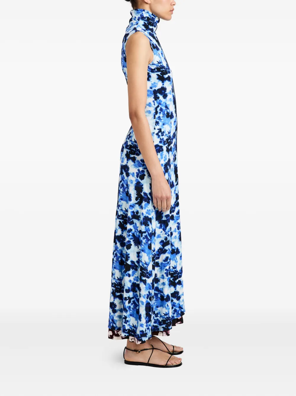 Proenza Schouler White Label Valentina jurk met print Blauw