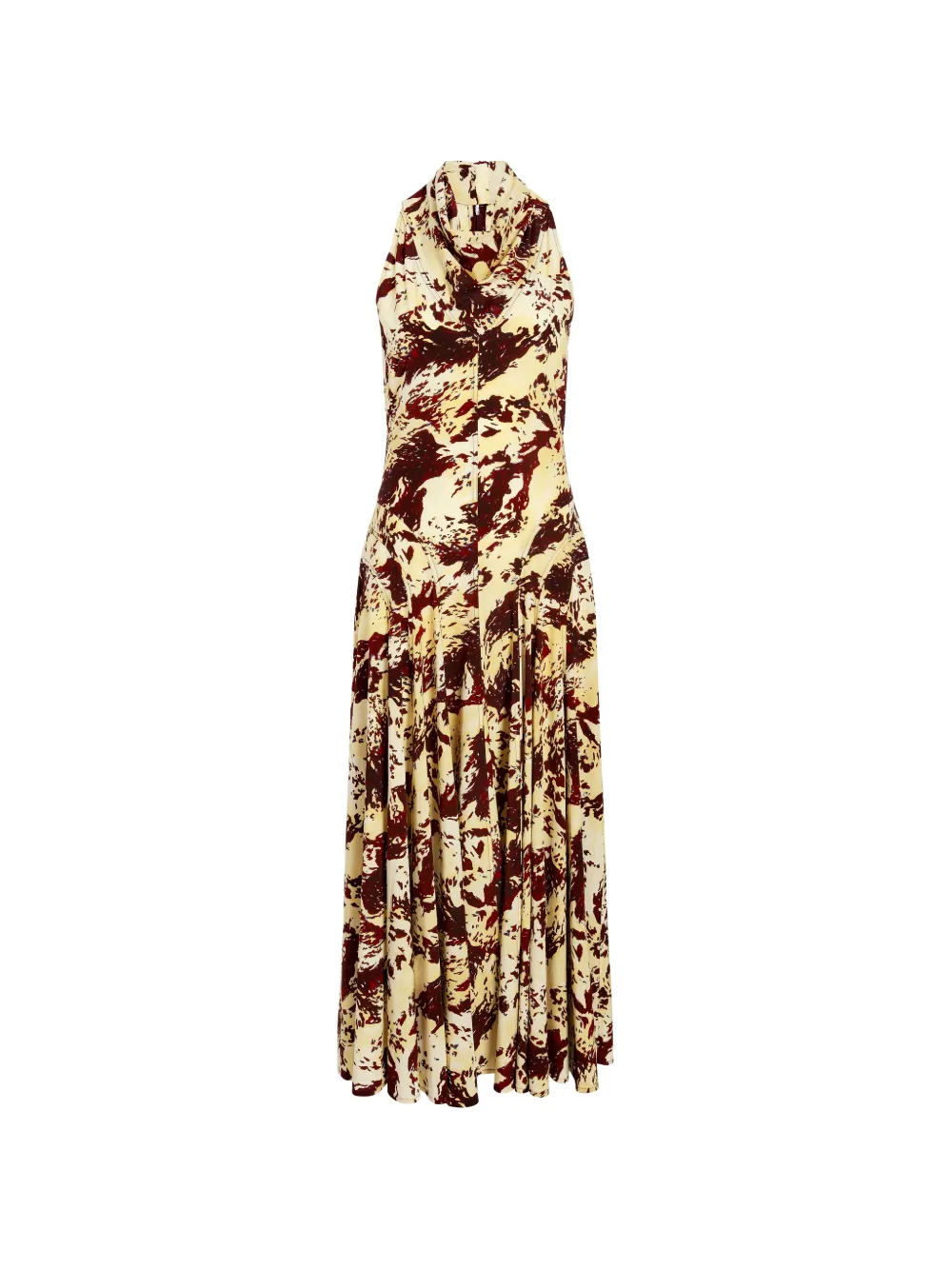 Proenza Schouler Adelide midi-jurk met print Beige