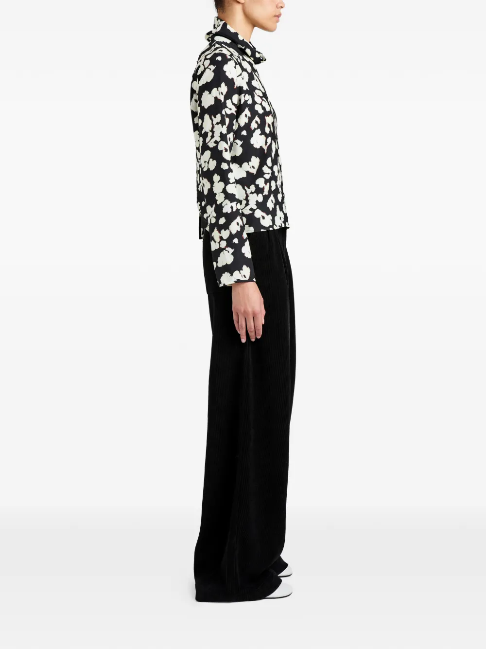 Proenza Schouler White Label Ansel blouse met bloemenprint Zwart