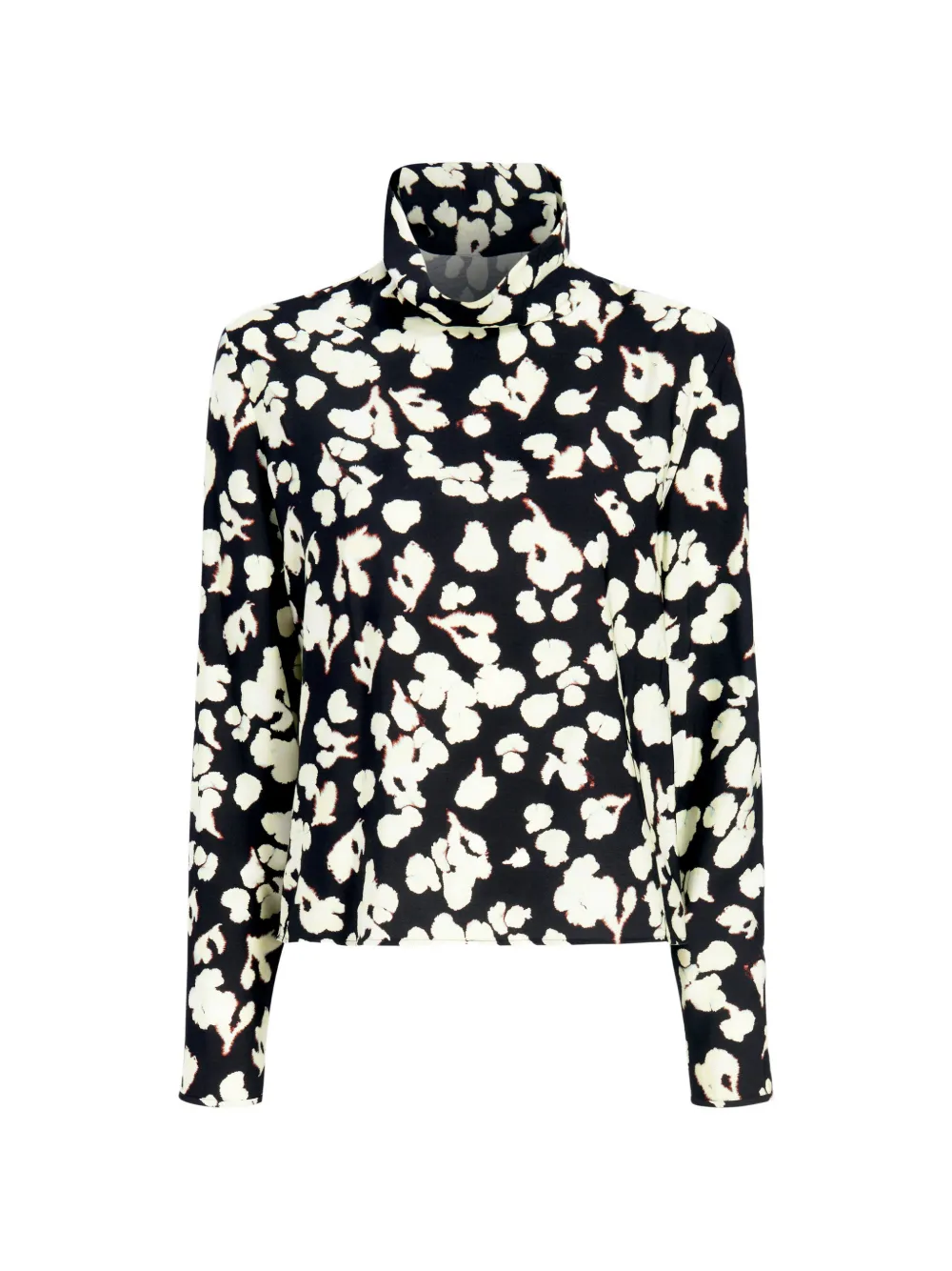 Proenza Schouler White Label Ansel blouse met bloemenprint Zwart