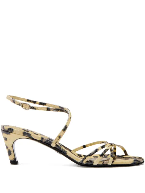 Proenza Schouler Uma embossed-python sandals