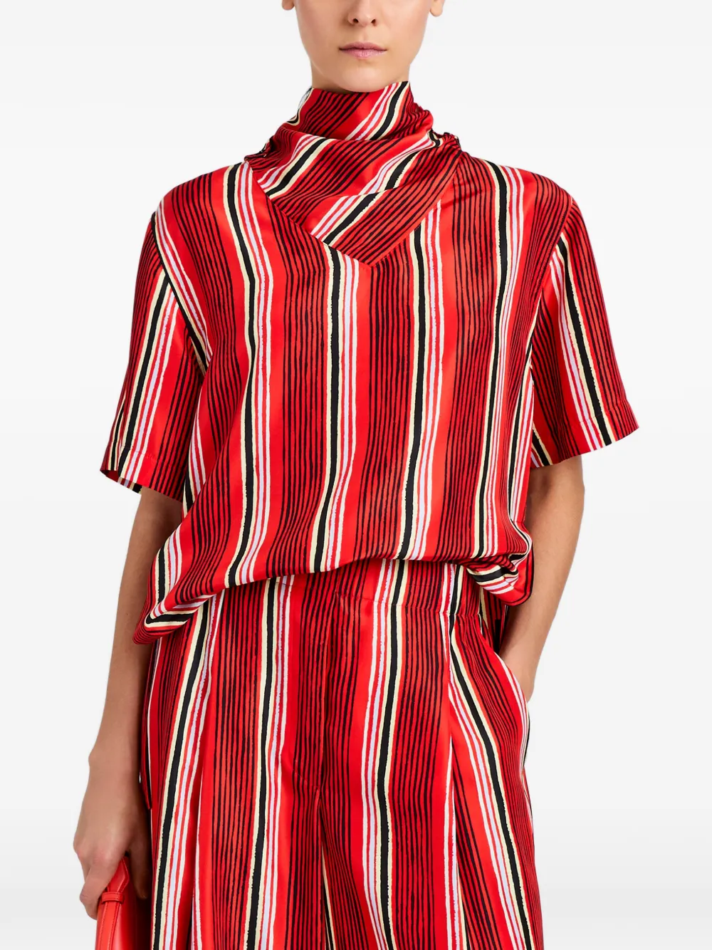 Proenza Schouler Amira striped blouse