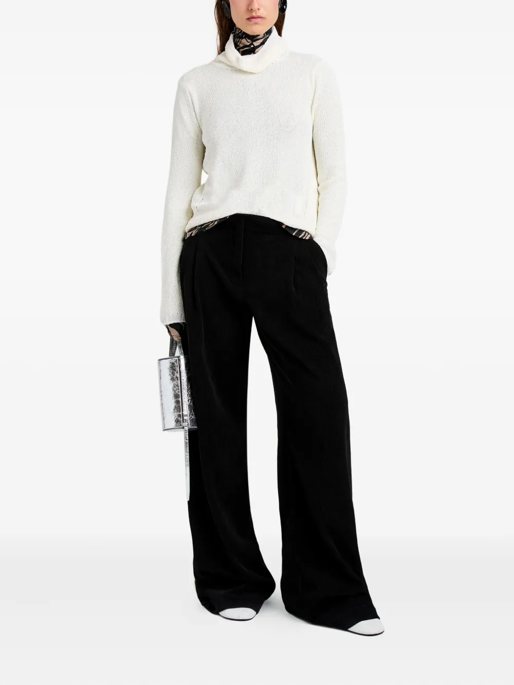 Proenza Schouler White Label Aria corduroy trousers - Zwart