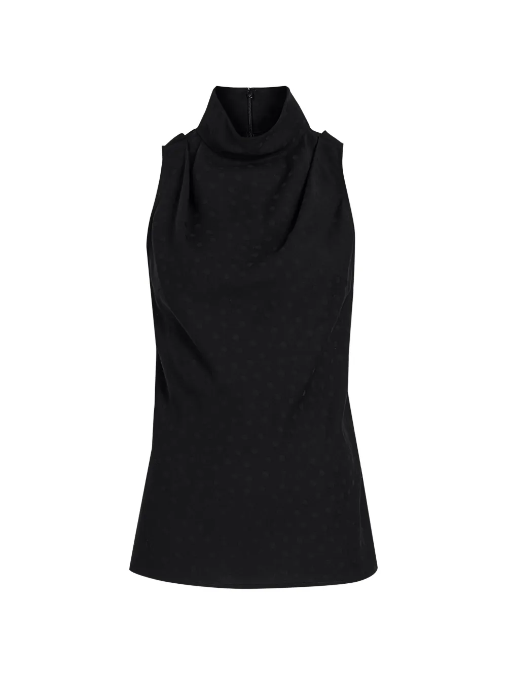 Proenza Schouler White Label Taryn top met hoge hals en jacquard Zwart