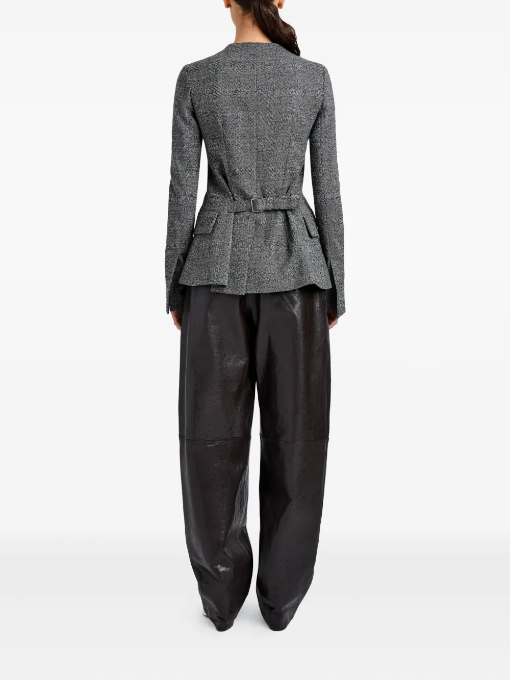 Proenza Schouler Annemarie Button-fastening Jacket In Gray