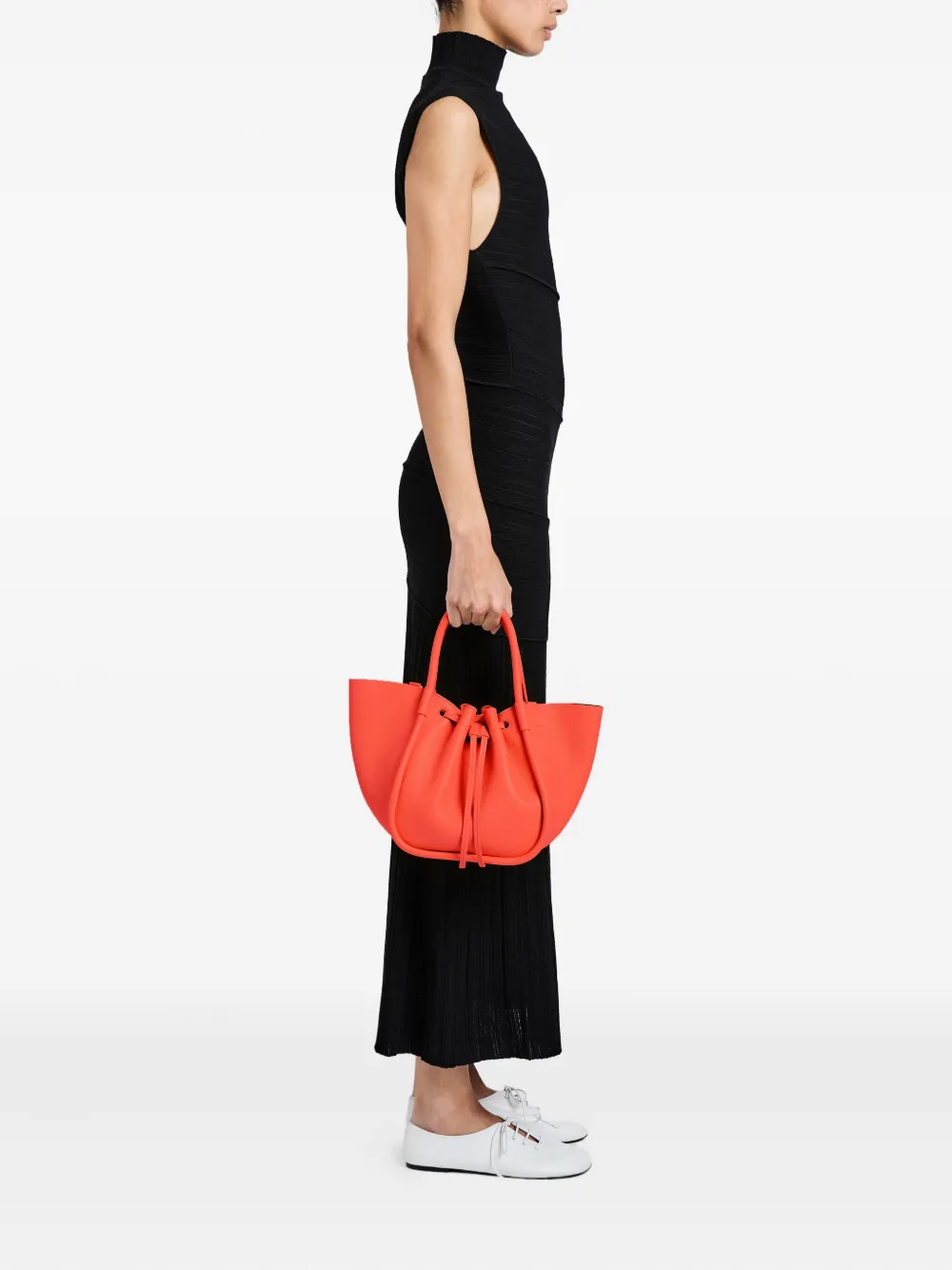 Proenza Schouler small ruched tote bag - Oranje
