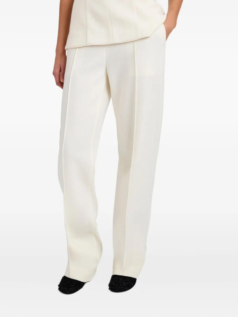 Proenza Schouler Zee Concealed-fastening Trousers In White