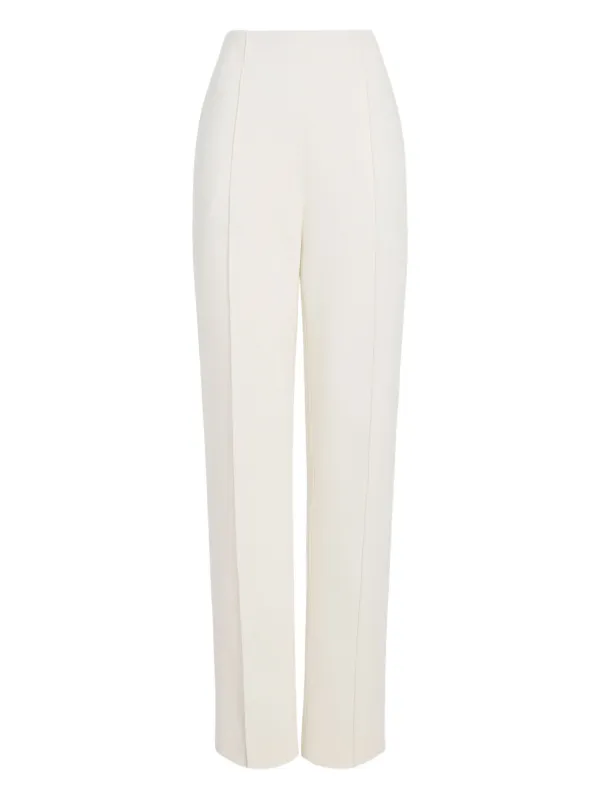 Proenza Schouler Zee Trousers in Wool Scuba in White