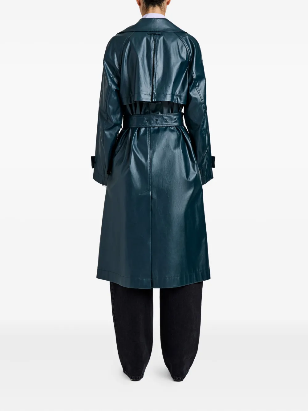 Proenza Schouler Benedetta jas met ceintuur Groen
