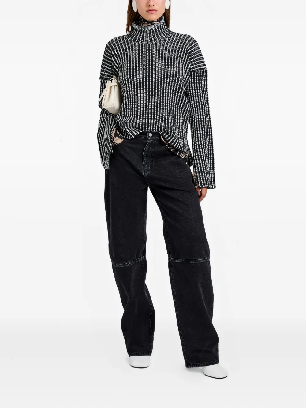 Proenza Schouler White Label ladder stripe knit elysia sweater | Sweaters | Image 2