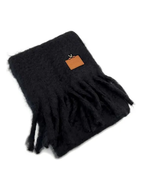 LOEWE fringe plaque scarf