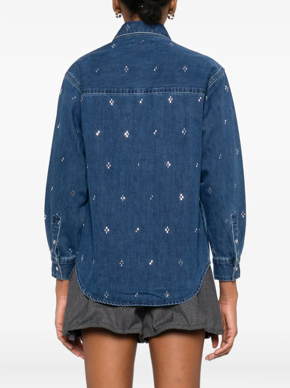 Maje Denim blouse Blauw