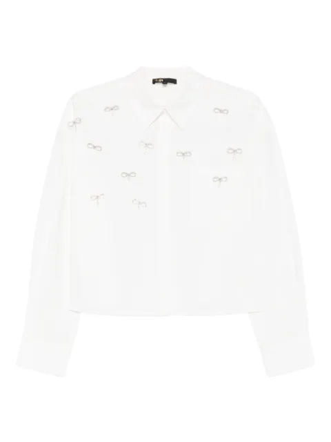 Maje قميص بأزرار وربطة