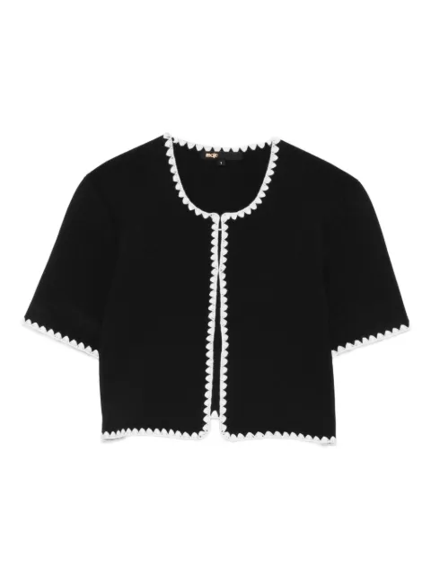 Maje scalloped-trim jacket