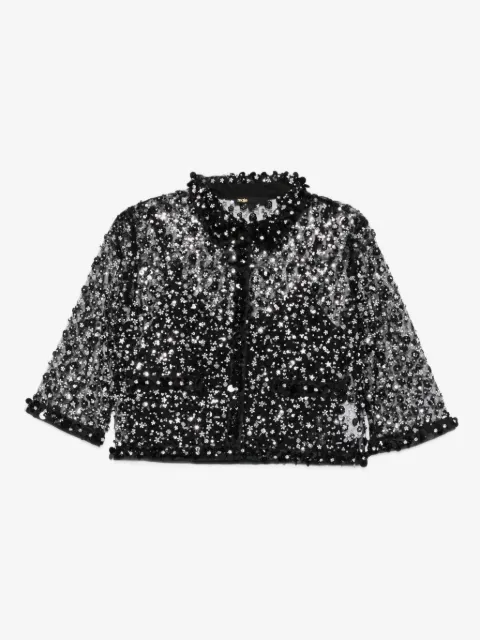Maje camisa con detalles de strass