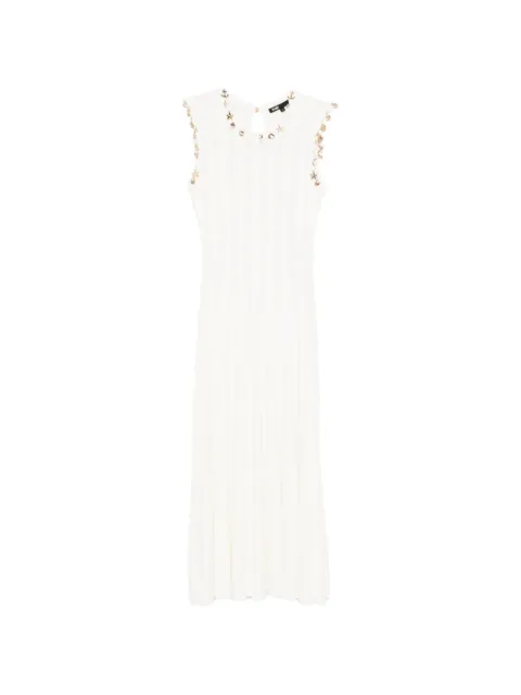 Maje vestido midi tejido con detalles
