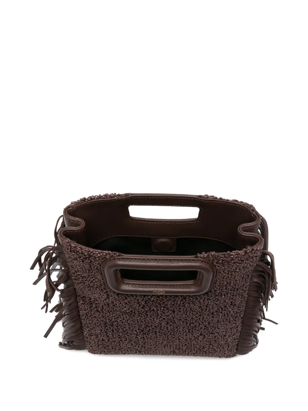 Maje M shopper met franje en handvat Bruin