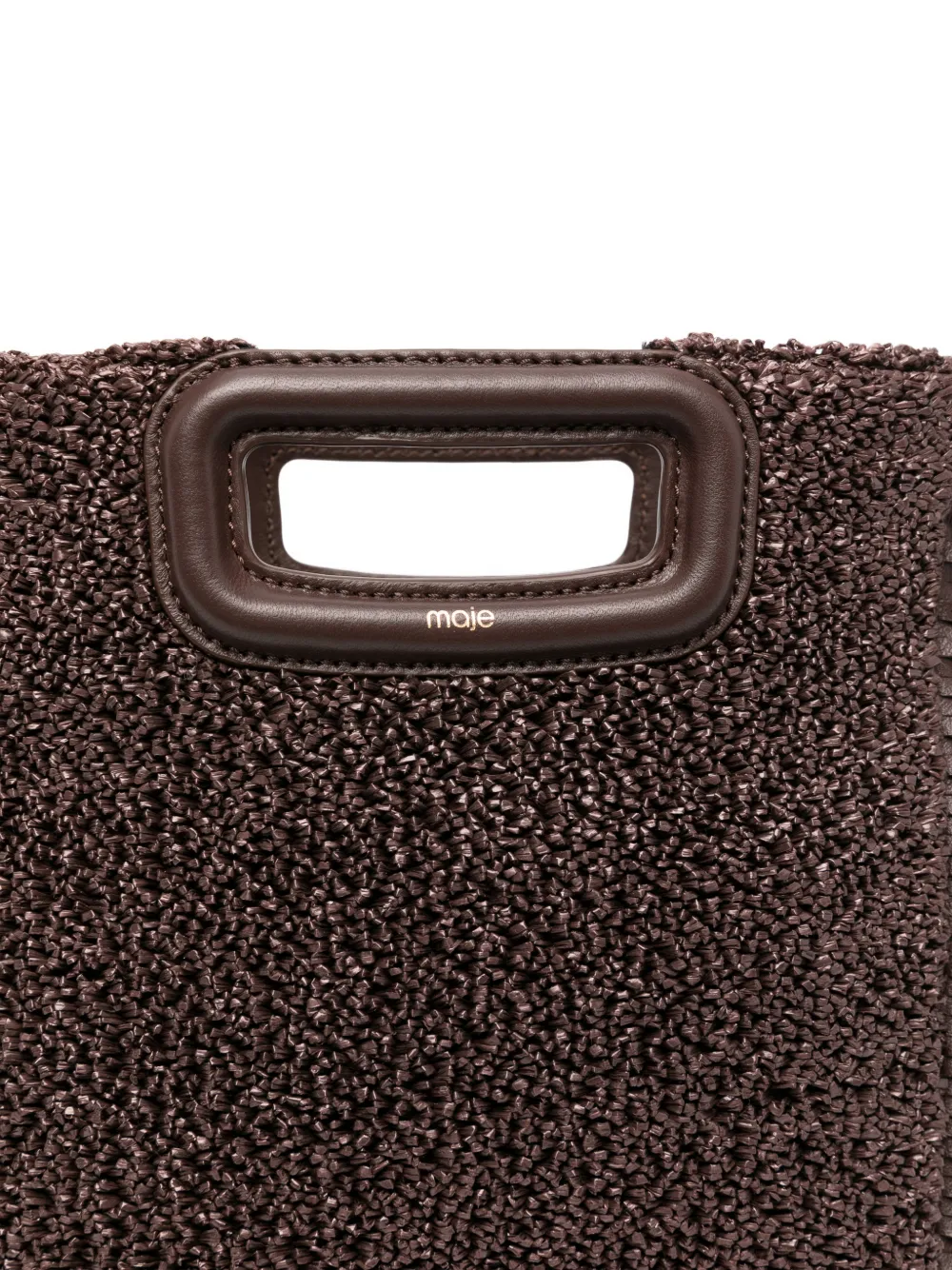 Maje M shopper met franje en handvat Bruin