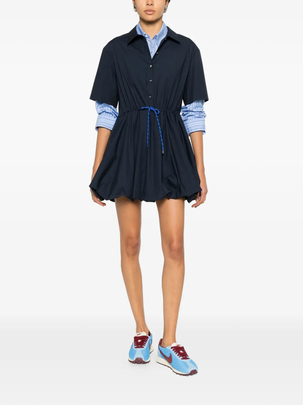 Maje Mini-jurk met trekkoord - Blauw