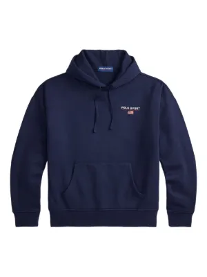 Polo Ralph Lauren graphic-print Fleece Sweatshirt | Blue | FARFETCH