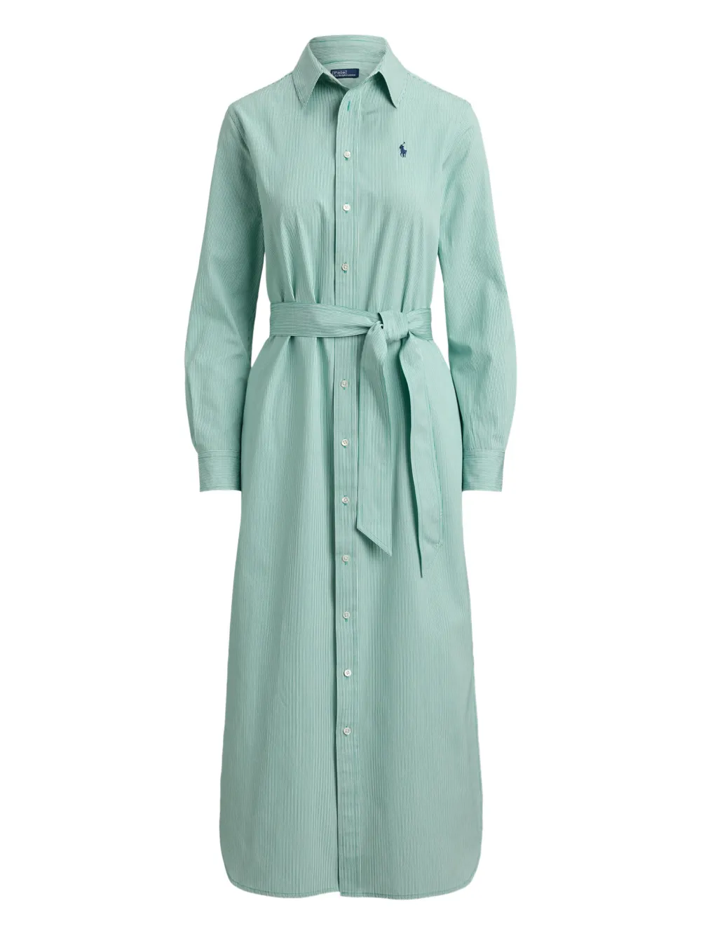 Polo Ralph Lauren Abito midi a righe - Verde