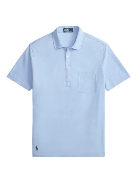 Polo Ralph Lauren piqué chest-pocket linen polo shirt