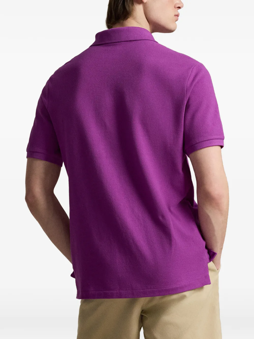 Polo Ralph Lauren Poloshirt met geborduurd logo Paars