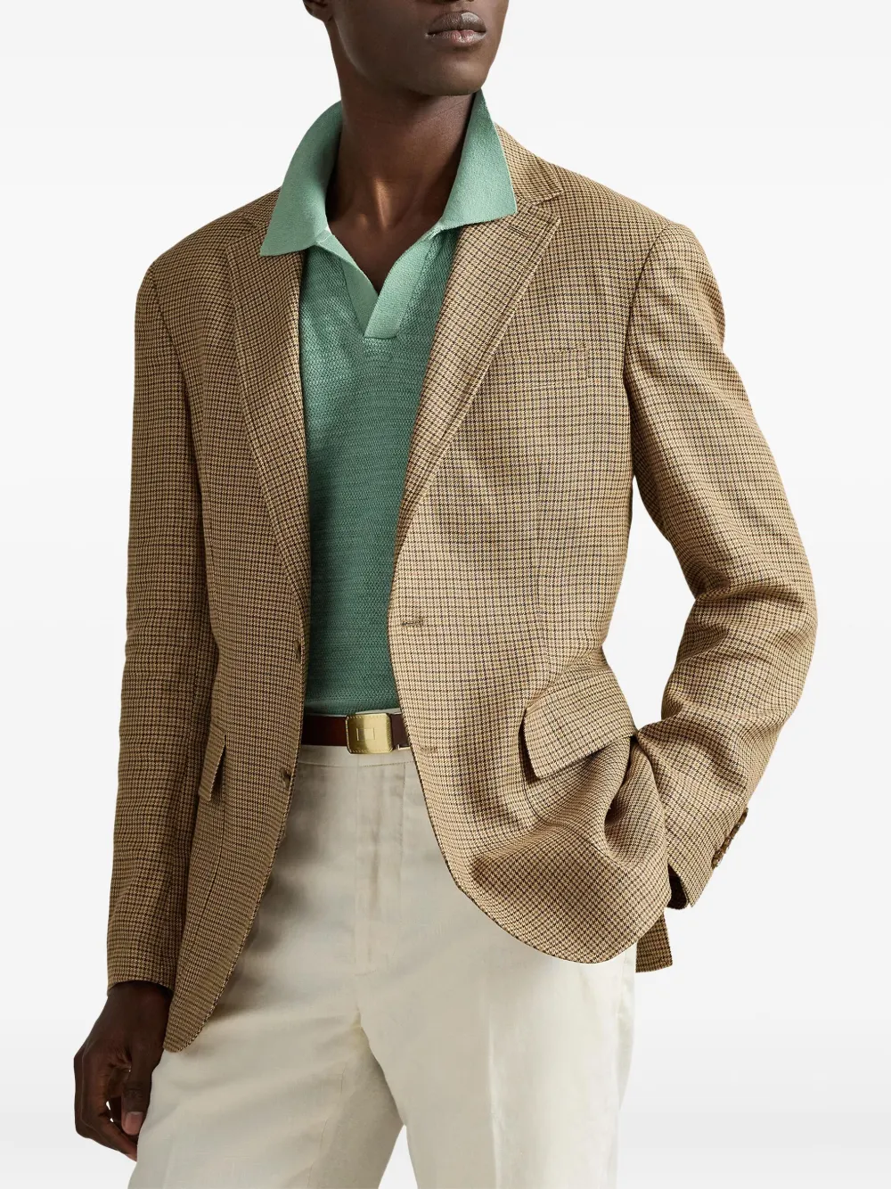 Polo Ralph Lauren Geruite blazer Bruin