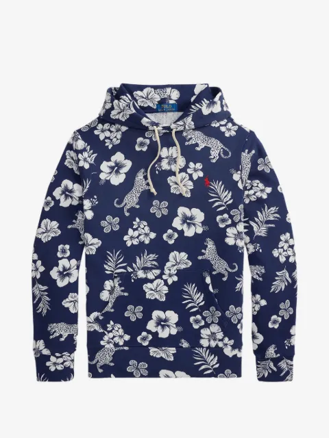 Polo Ralph Lauren Moletom com capuz e logo tropical