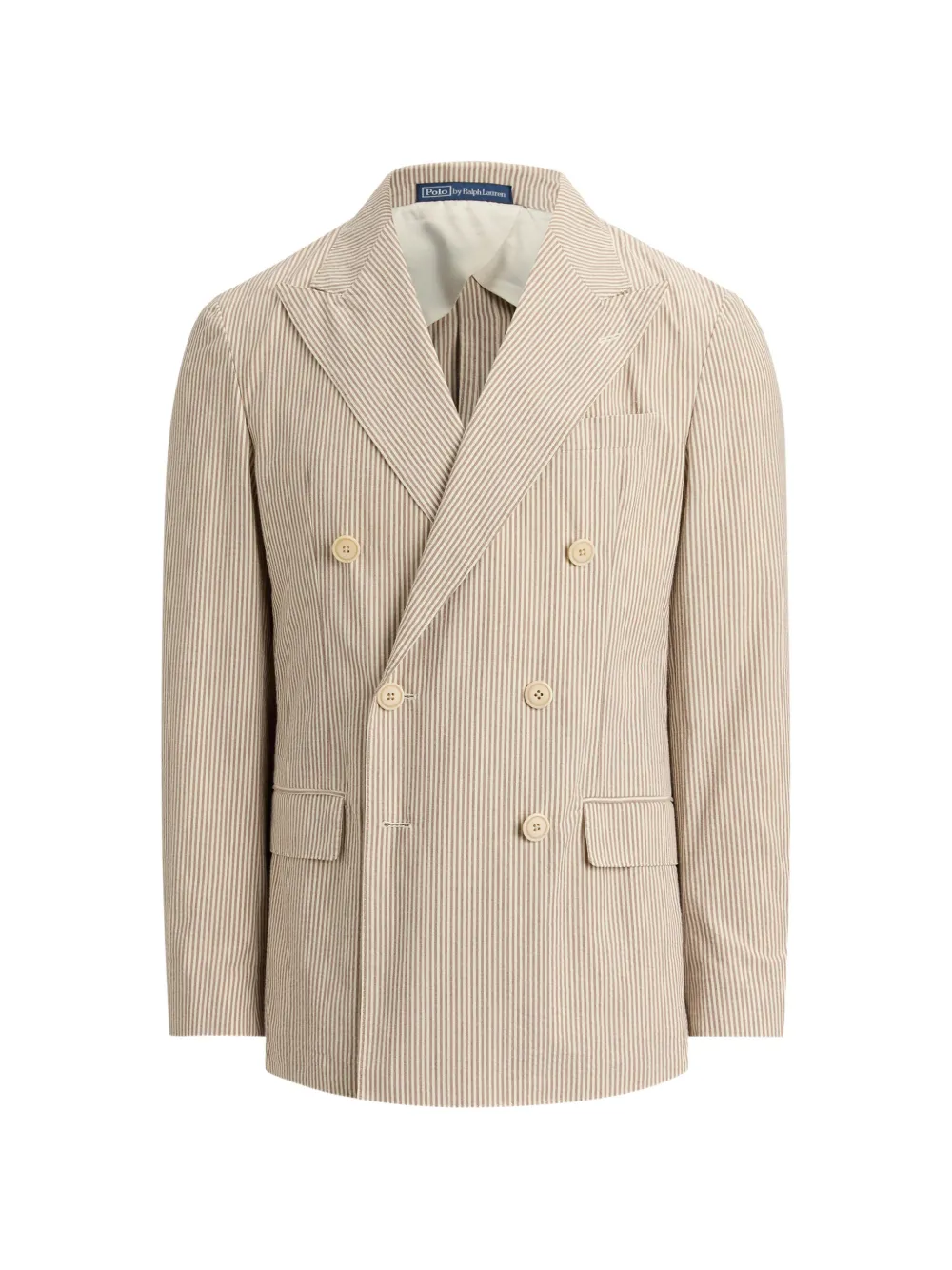 Polo Ralph Lauren striped-pattern double-breasted blazer - Toni neutri