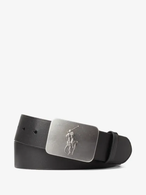 Polo Ralph Lauren Pony-plaque leather belt