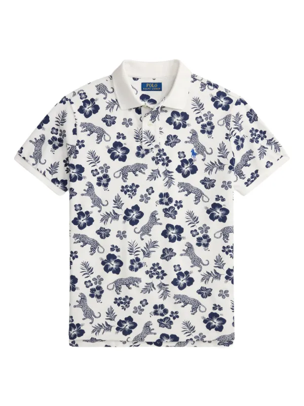 Polo Ralph Lauren プリント ポロシャツ | ホワイト | FARFETCH JP
