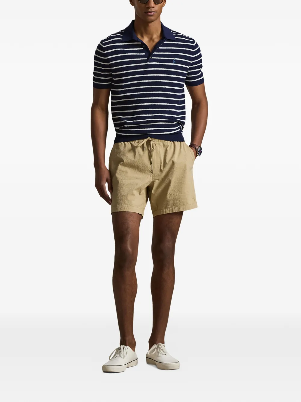 Logo-Embroidered Drawstring Shorts