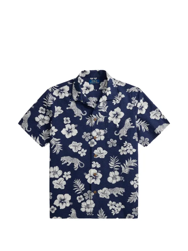 Polo Ralph Lauren floral-print T-shirt | Blue | FARFETCH