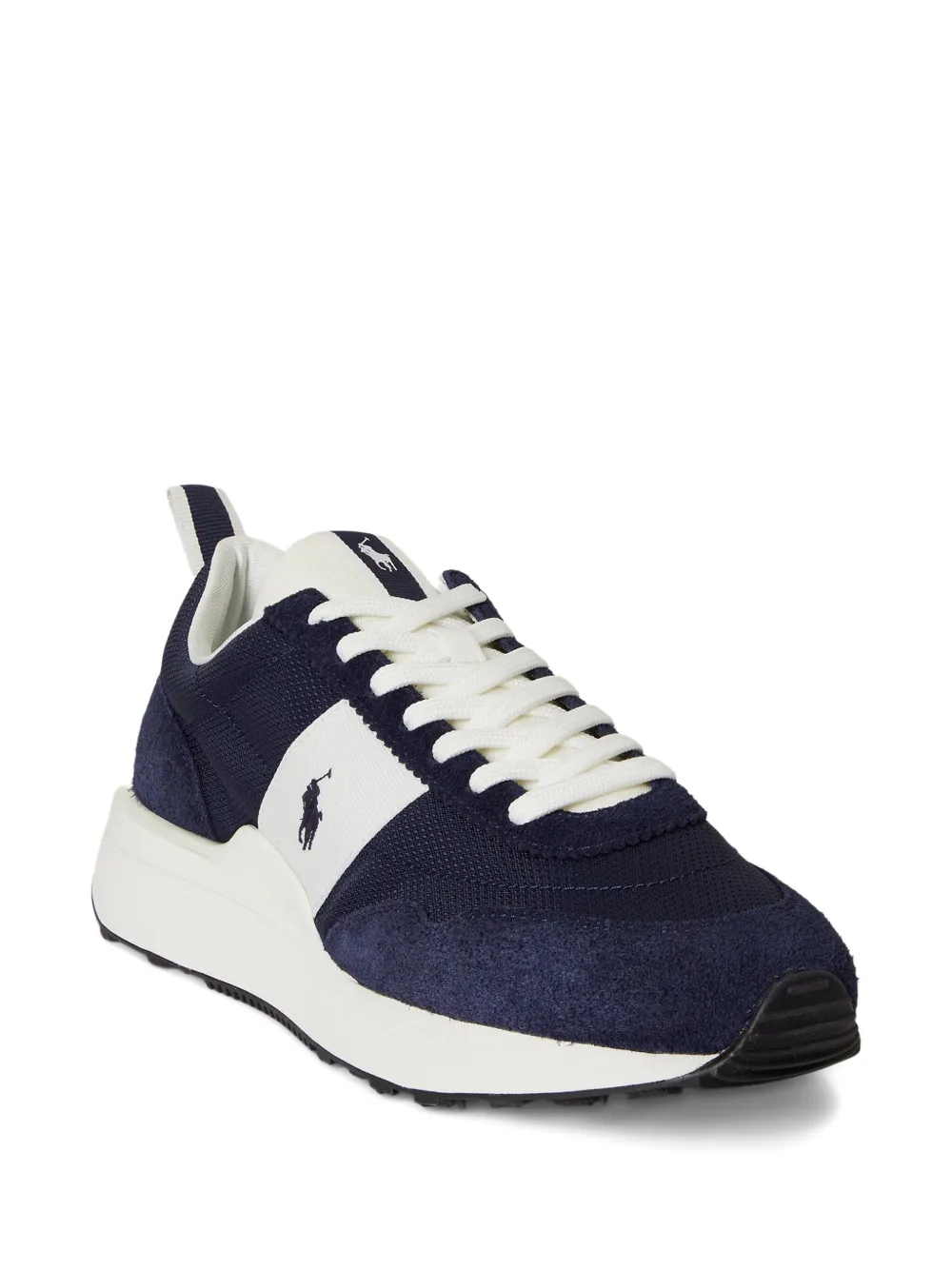 Polo Ralph Lauren Train 89 sneakers met geribbelde streep Blauw