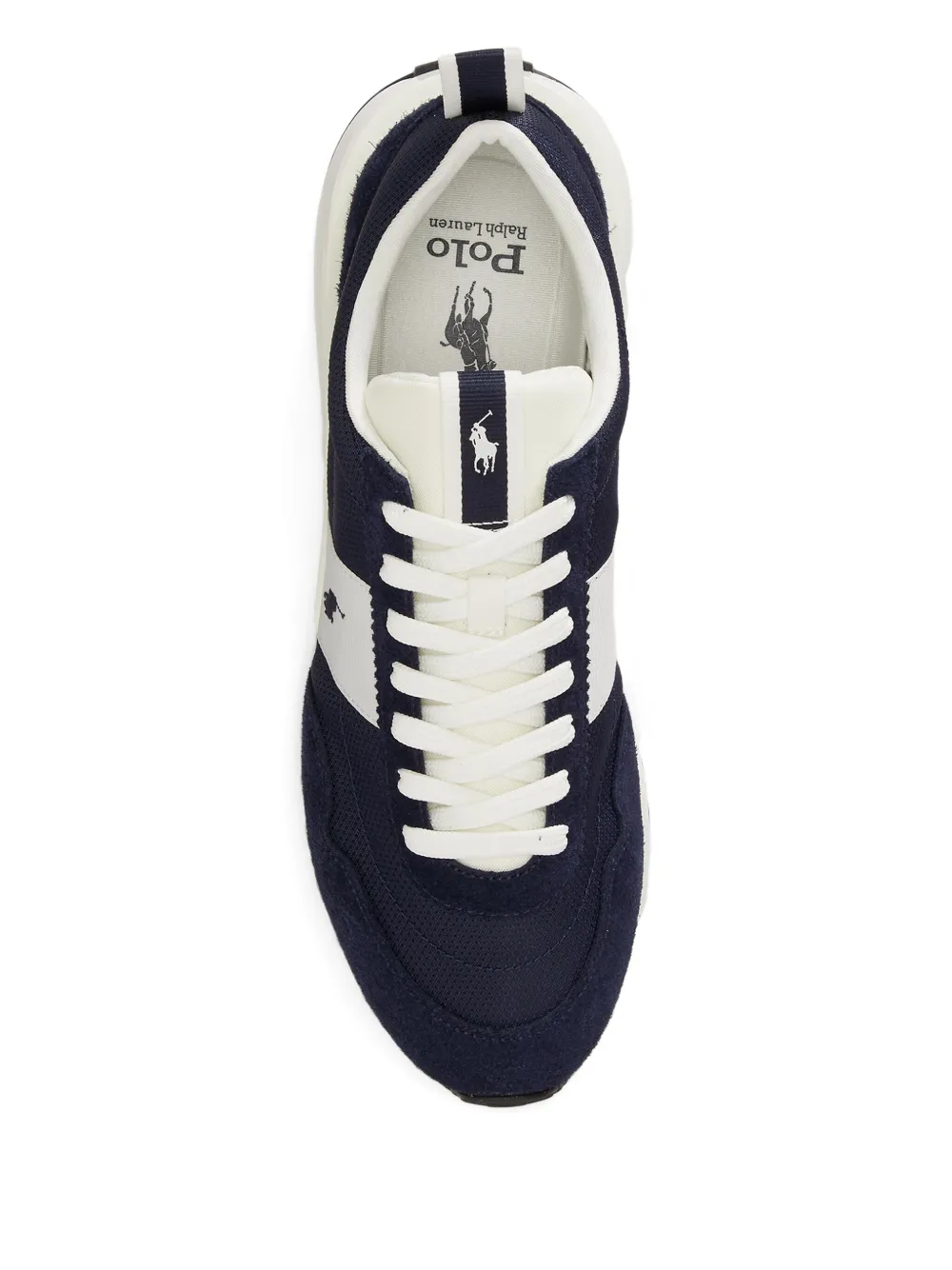 Polo Ralph Lauren Train 89 sneakers met geribbelde streep Blauw