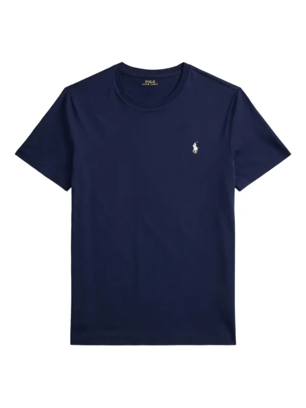 Polo Ralph Lauren Camiseta Custom Slim Fit Com Decote Careca