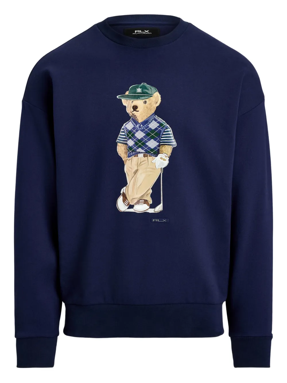 RLX Ralph Lauren Felpa con stampa Bear - Blu