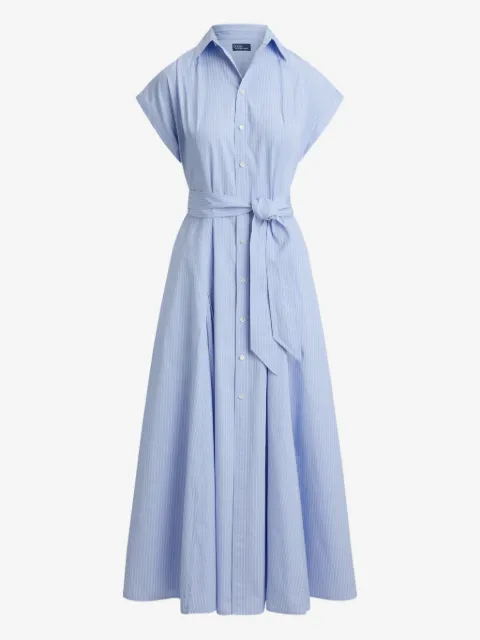 Polo Ralph Lauren vestido camisero midi con diseño acampanado