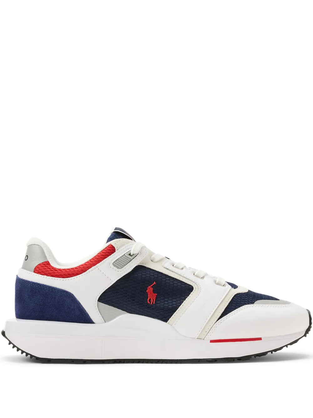 Polo Ralph Lauren Ponyleren sneakers met suède vlak Wit