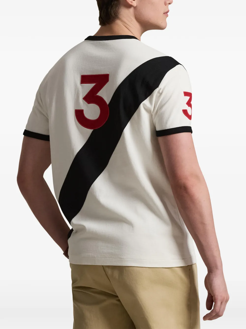 Polo Ralph Lauren T-shirt met logodetail Beige