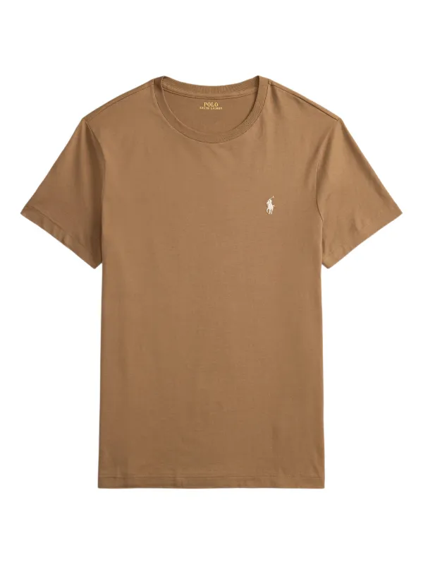 Polo Ralph Lauren Camiseta Custom Slim Fit Com Decote Careca