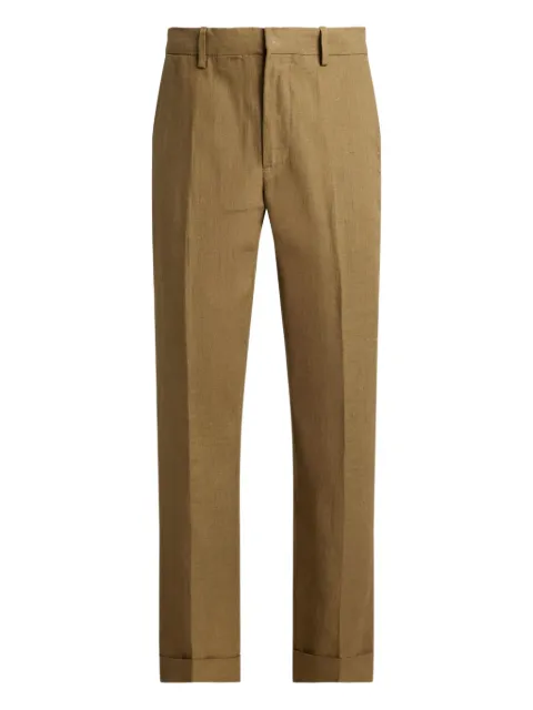Polo Ralph Lauren textured-slub suit trousers