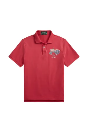 Polo Ralph Lauren crest-embroidered Polo Shirt | Red | FARFETCH