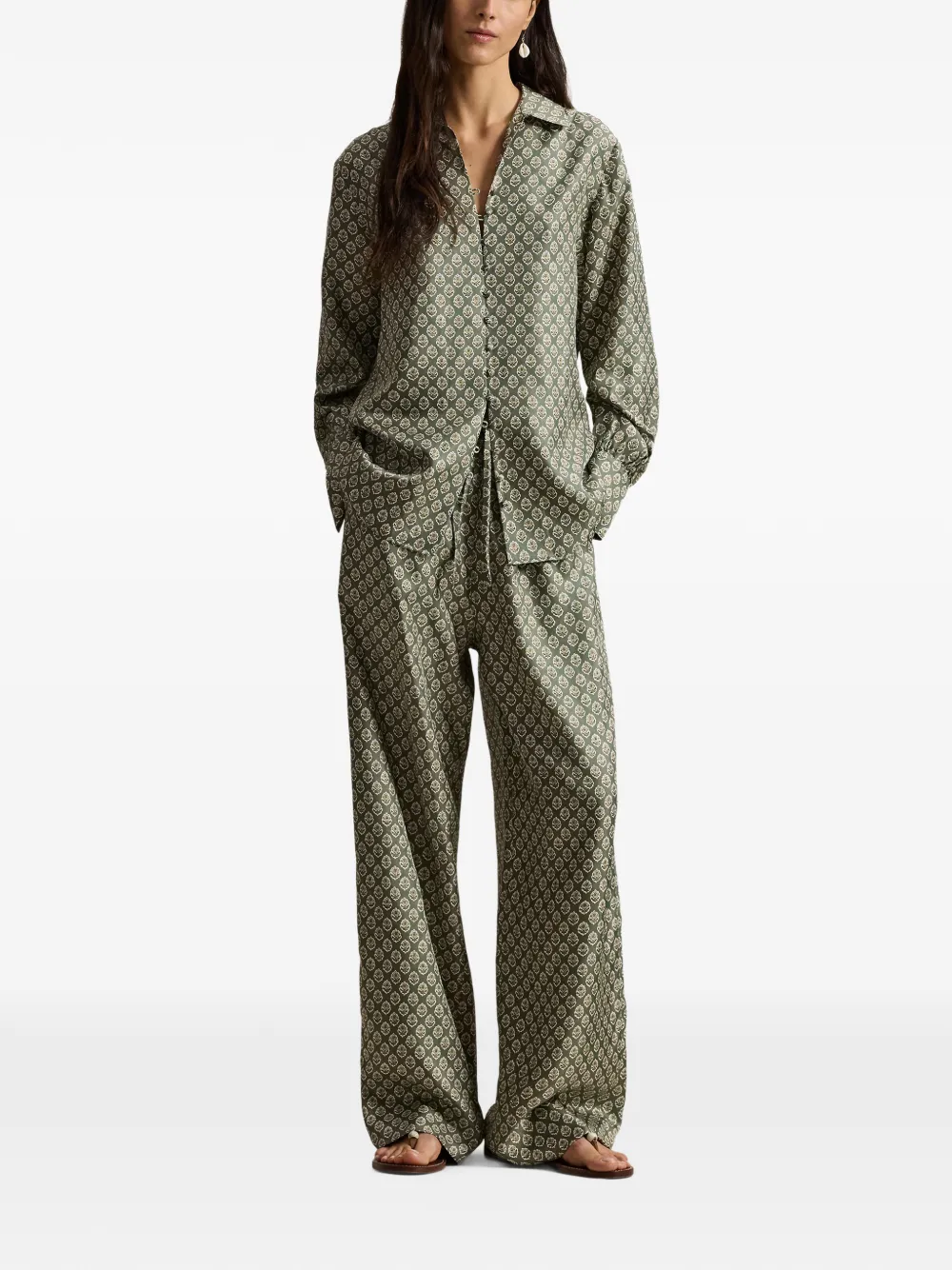 Polo Ralph Lauren Palazzo broek Groen