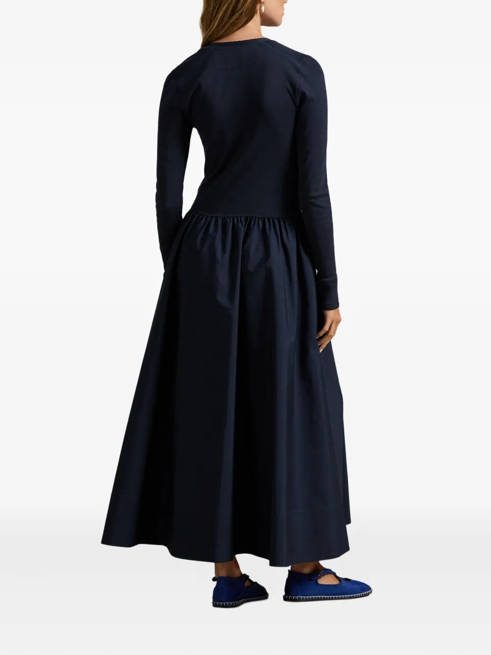 Polo Ralph Lauren Midi-jurk met vlakken Blauw