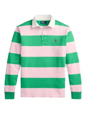 Polo Ralph Lauren 長袖ポロシャツ ストライプ　春服 Polo Ralph Lauren ストライプ ラガーシャツ | レッド | FARFETCH JP