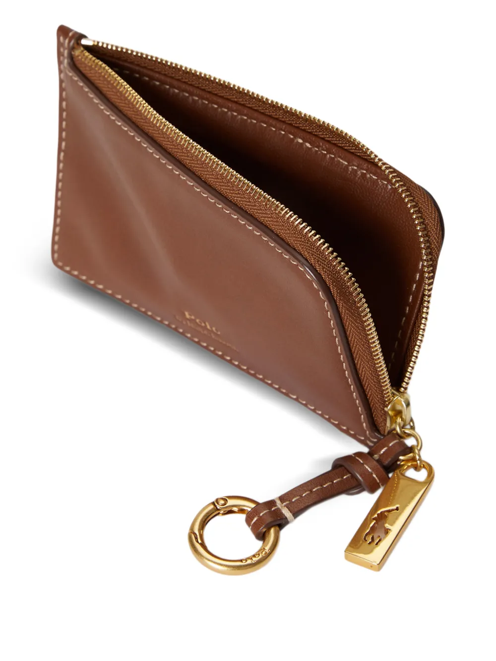 Polo Ralph Lauren Polo Id Leather Wallet In Brown